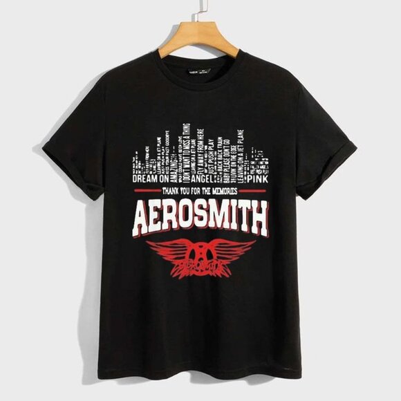 Aerosmith Peace Out Farewell Tour T-Shirt Rock Band Concert Music Graphic Shirt - Picture 1 of 5